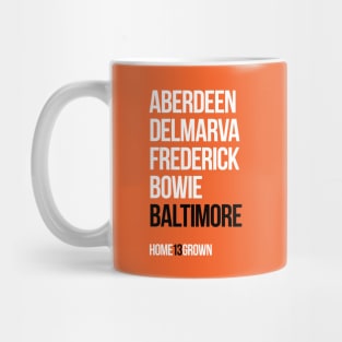 "Homegrown Series" Baltimore: M&M (Orange) Mug